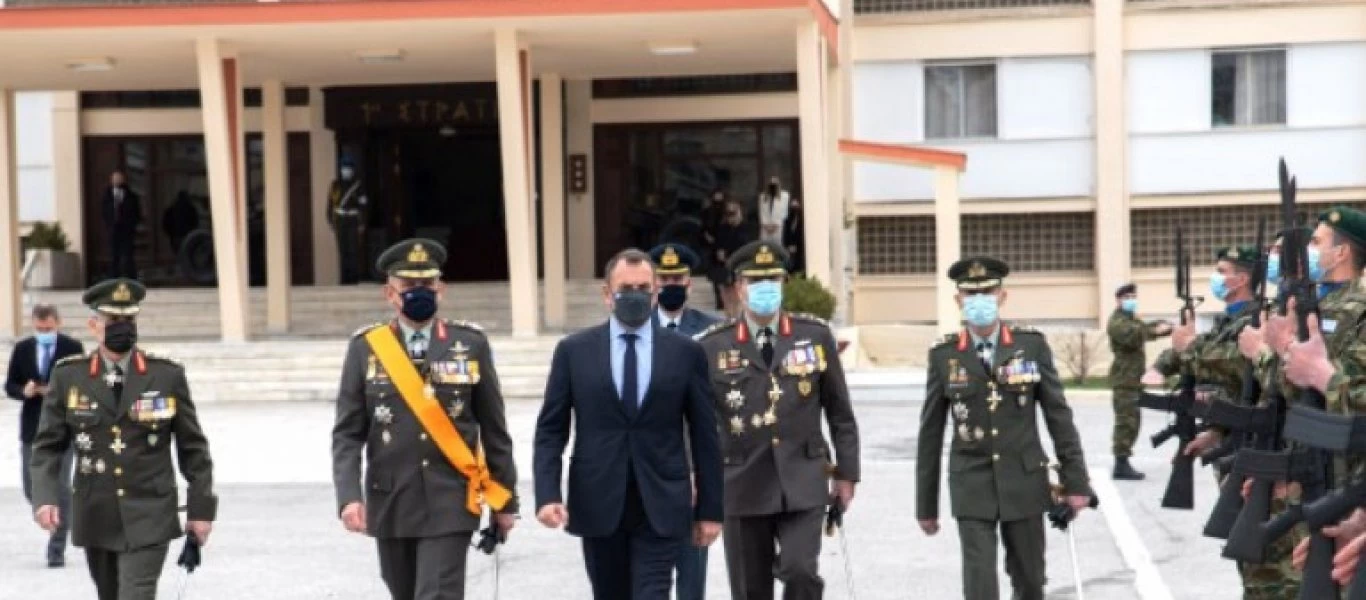 Αλλαγή φρουράς στη διοίκηση της 1ης Στρατιάς παρουσία του Ν.Παναγιωτόπουλου